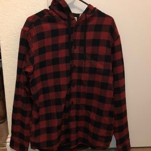 Redhead flannel hoodie Clearance